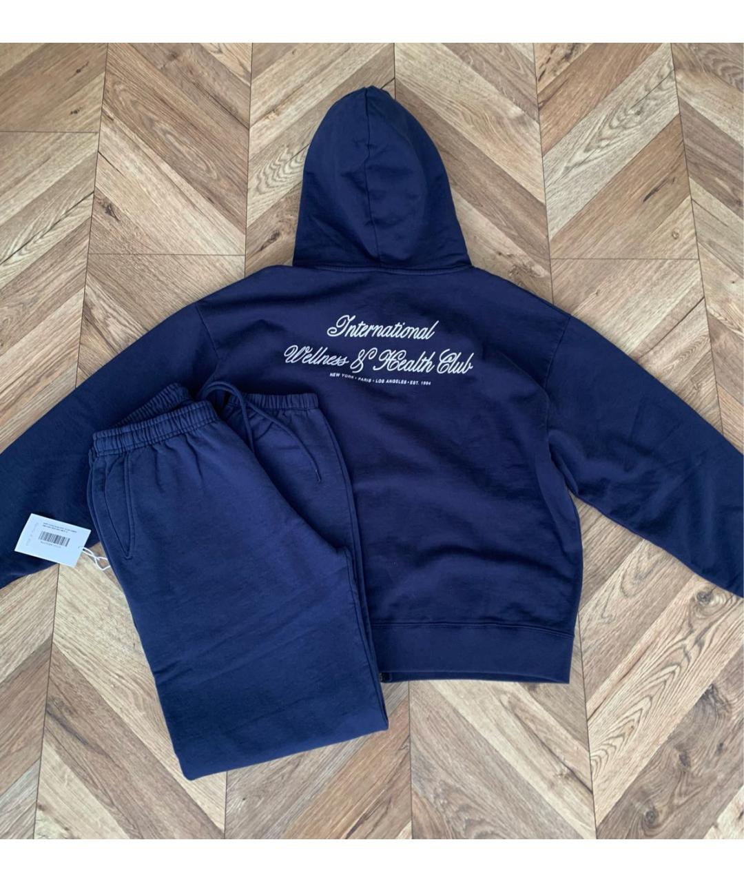 SPORTY AND RICH Темно-синий хлопковый спортивные костюмы, фото 5