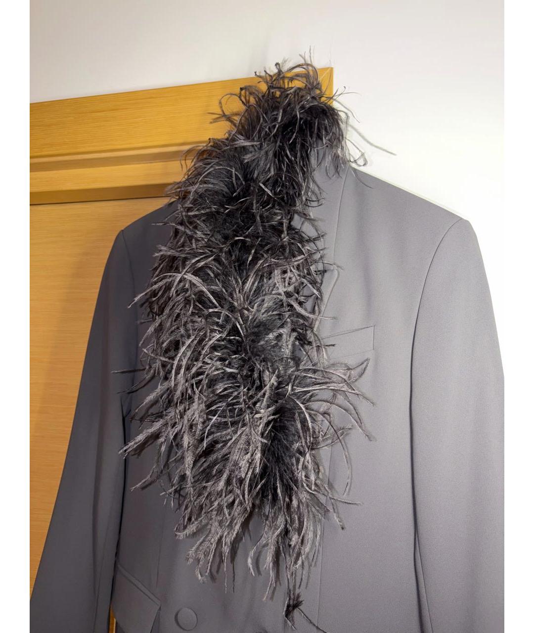 12 STOREEZ Антрацитовый полиэстеровый жакет/пиджак, фото 6