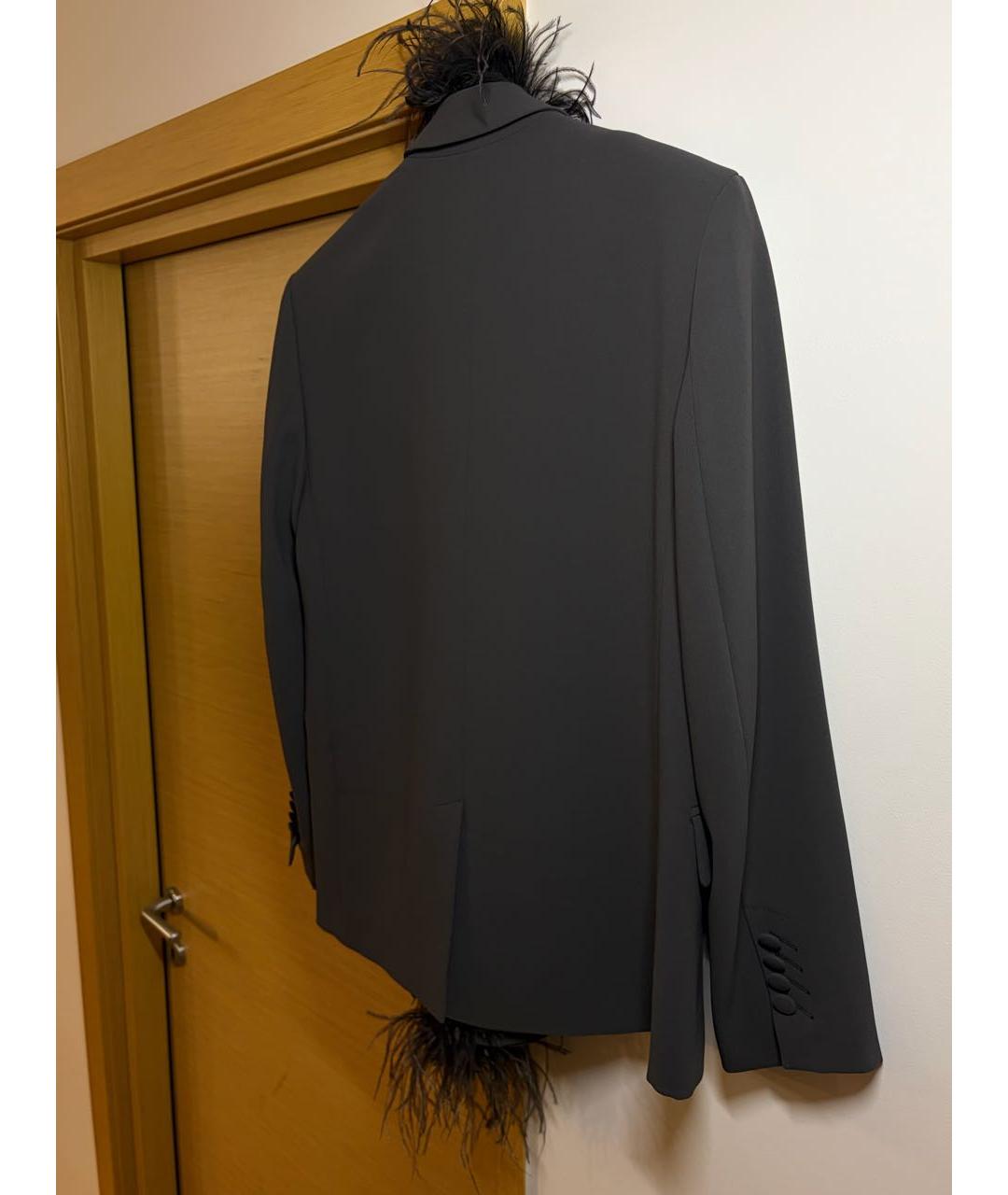 12 STOREEZ Антрацитовый полиэстеровый жакет/пиджак, фото 2
