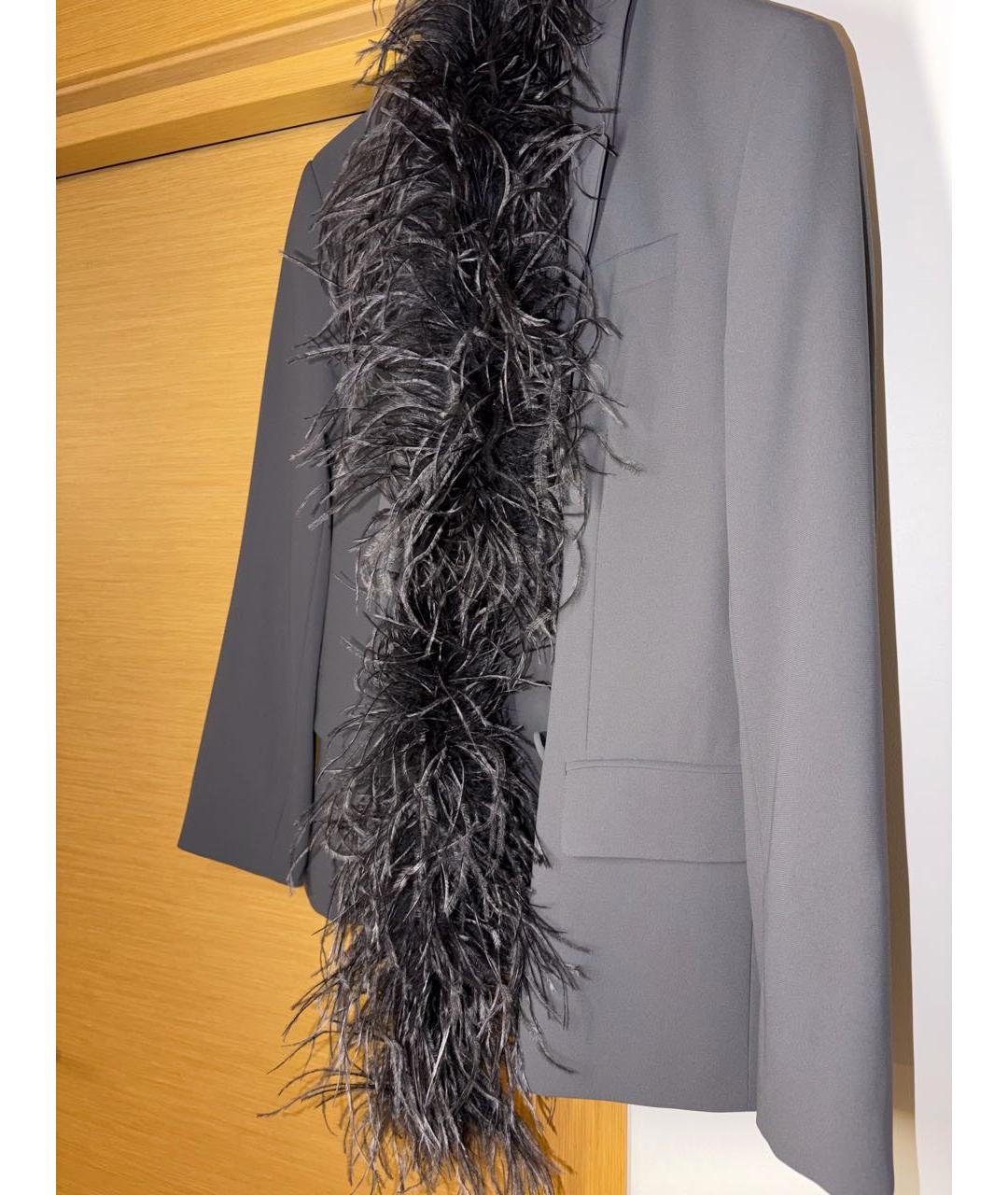 12 STOREEZ Антрацитовый полиэстеровый жакет/пиджак, фото 7