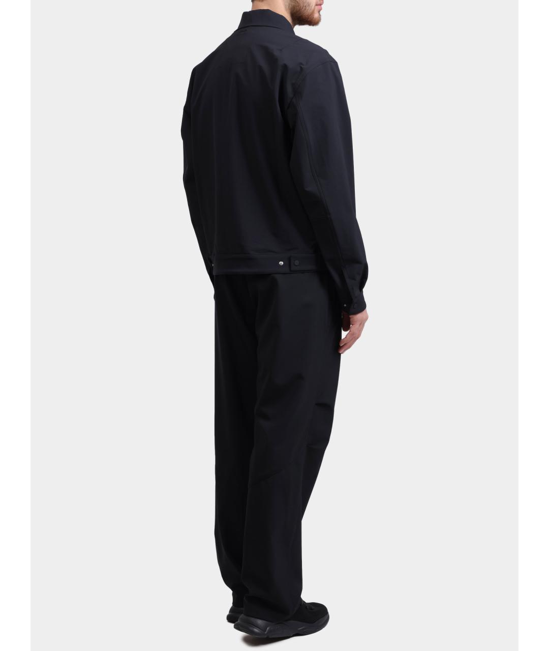 HERNO Черные полиэстеровые повседневные брюки, фото 5