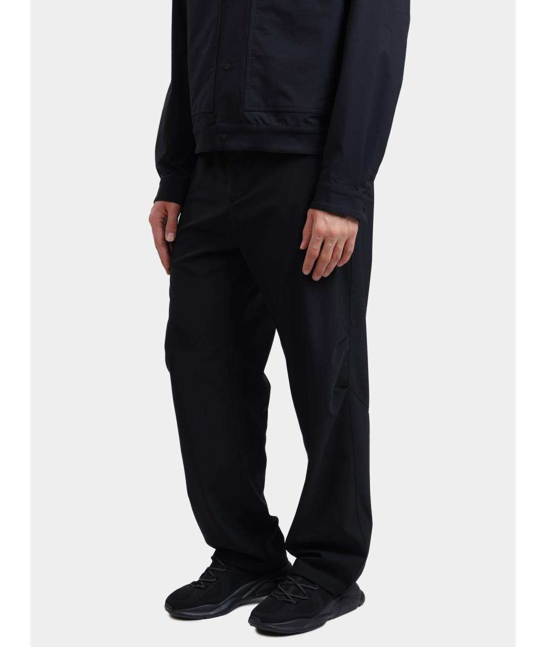 HERNO Черные полиэстеровые повседневные брюки, фото 3