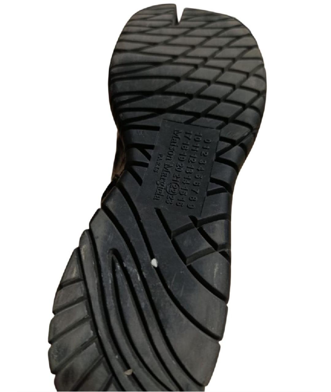 MAISON MARGIELA Черные полусапоги из лакированной кожи, фото 7