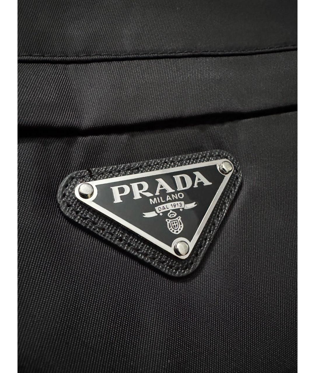 PRADA Черная полиэстеровая куртка, фото 3