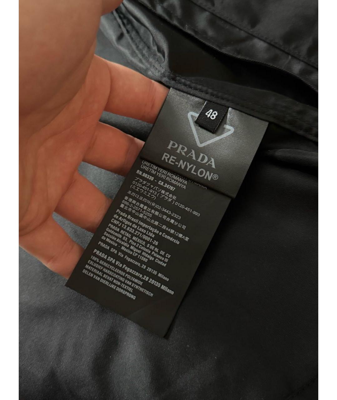 PRADA Черная полиэстеровая куртка, фото 5