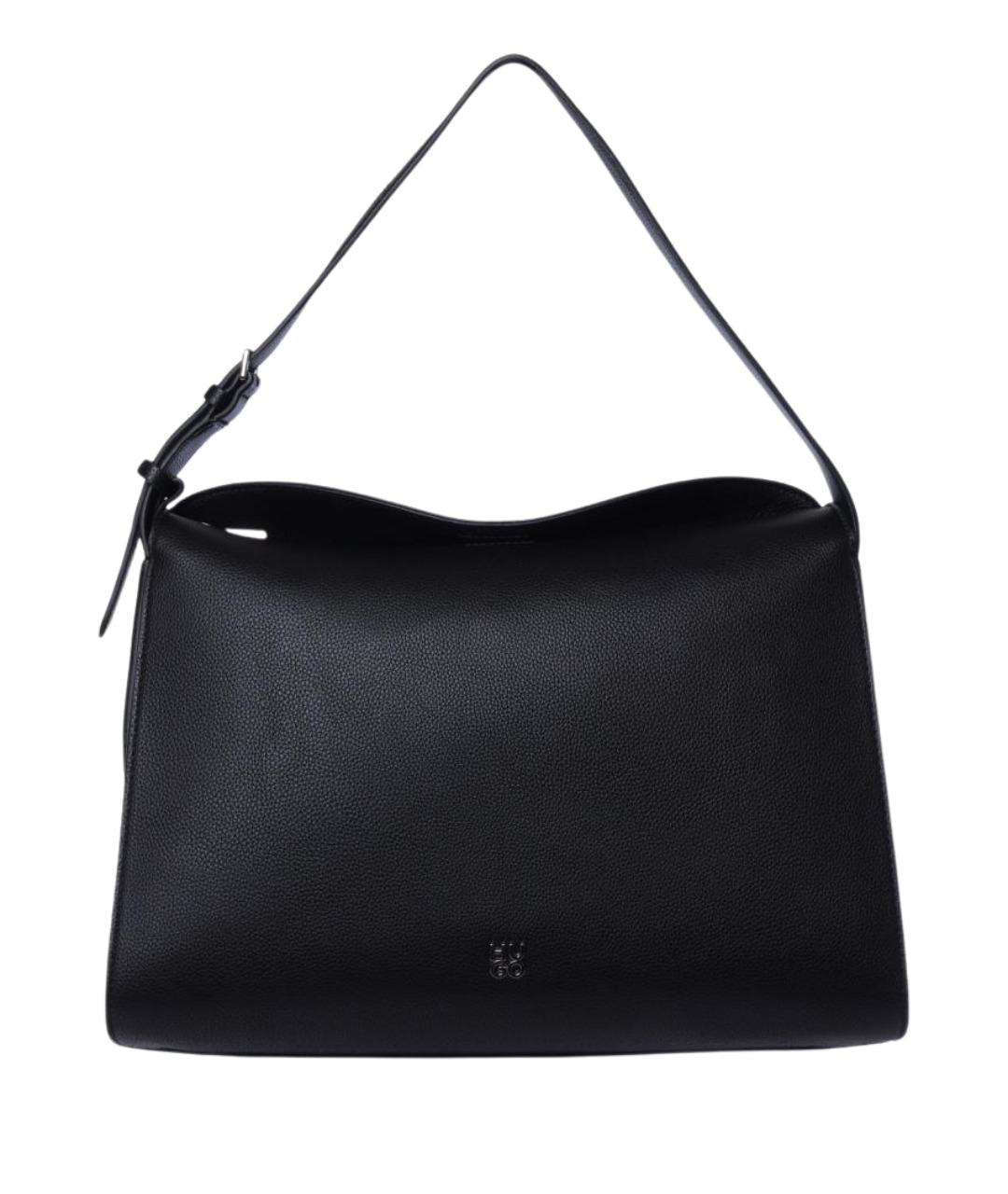 HUGO Черная сумка через плечо из искусственной кожи, фото 1