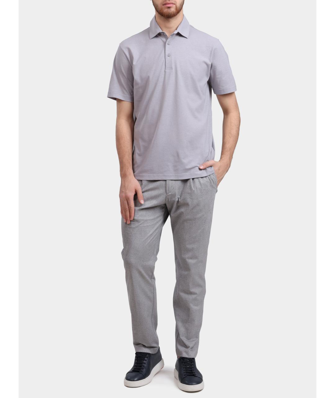 HERNO Серые повседневные брюки, фото 2