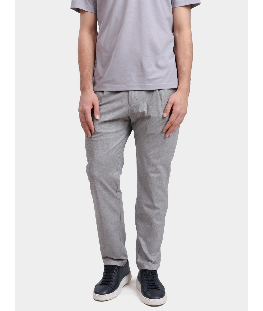 HERNO Серые повседневные брюки, фото 6