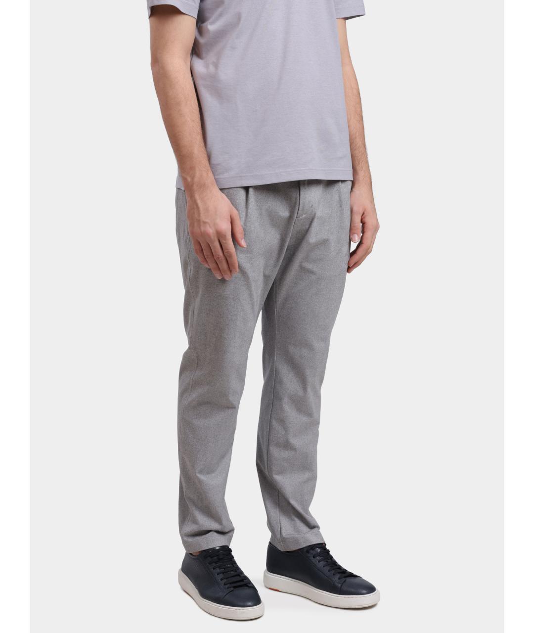 HERNO Серые повседневные брюки, фото 3
