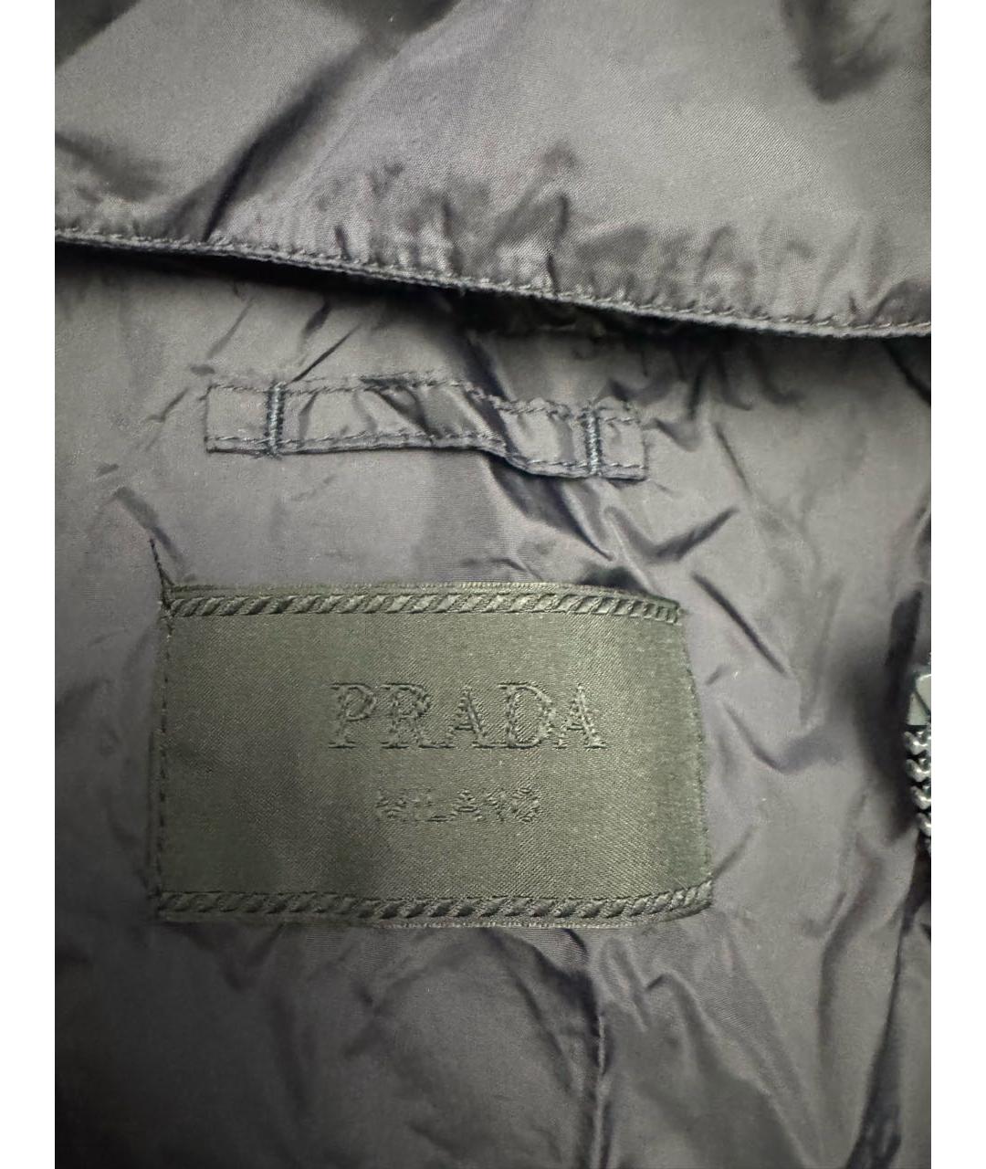 PRADA Синяя полиамидовая куртка, фото 3