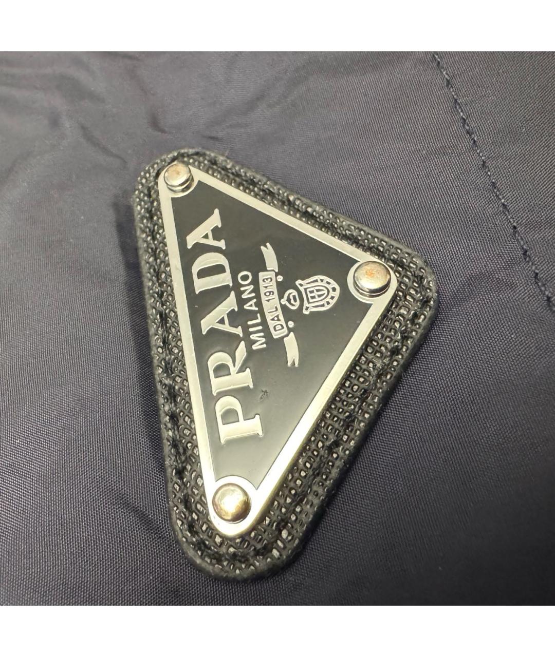 PRADA Синяя полиамидовая куртка, фото 2