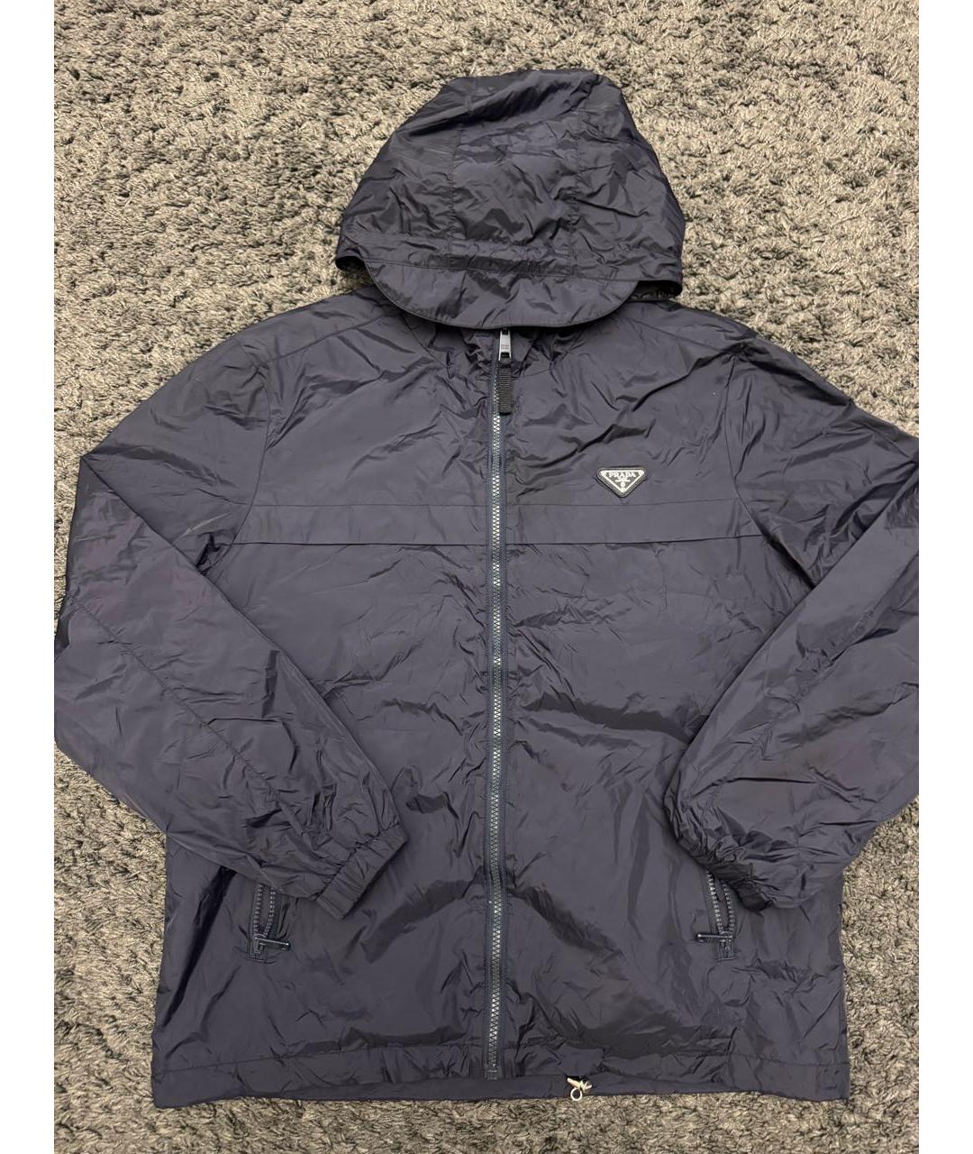 PRADA Синяя полиамидовая куртка, фото 5