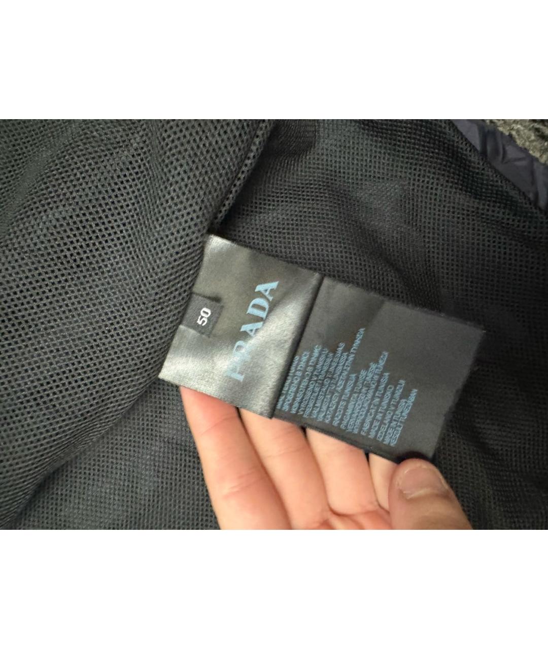 PRADA Синяя полиамидовая куртка, фото 4