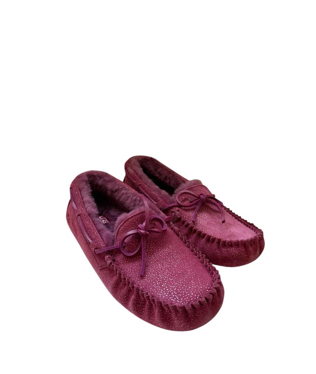 UGG AUSTRALIA Розовые замшевые мокасины, фото 2