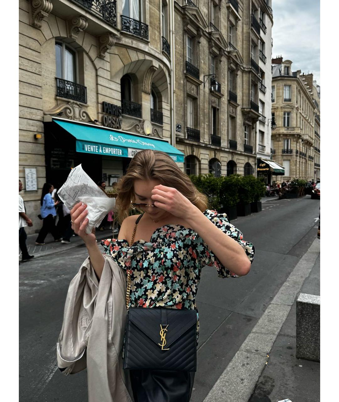 SAINT LAURENT Мульти шелковая блузы, фото 5