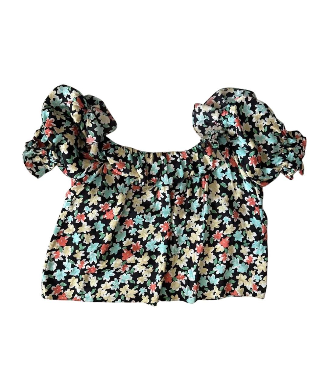 SAINT LAURENT Мульти шелковая блузы, фото 1