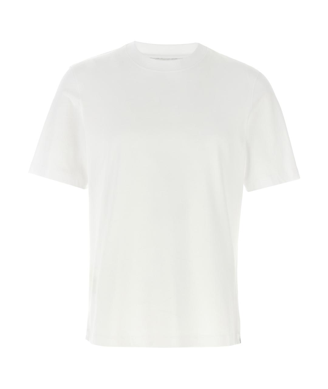 BRUNELLO CUCINELLI Белая хлопковая футболка, фото 1