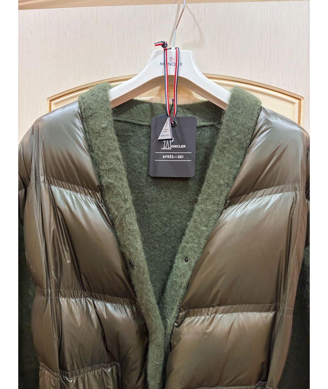 MONCLER GRENOBLE Хаки пальто, фото 3