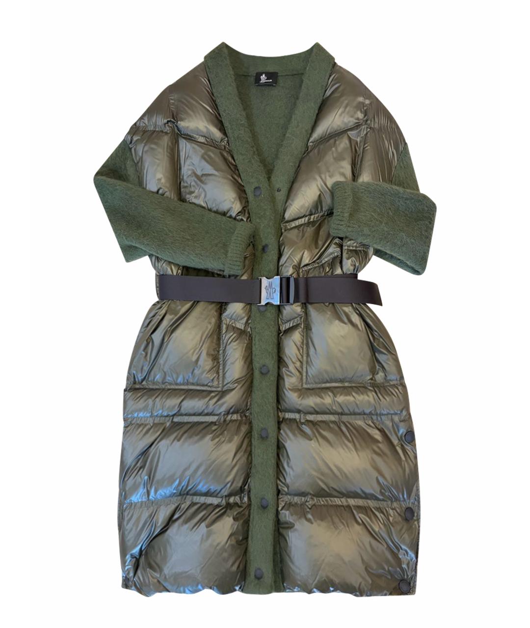 MONCLER GRENOBLE Хаки пальто, фото 1