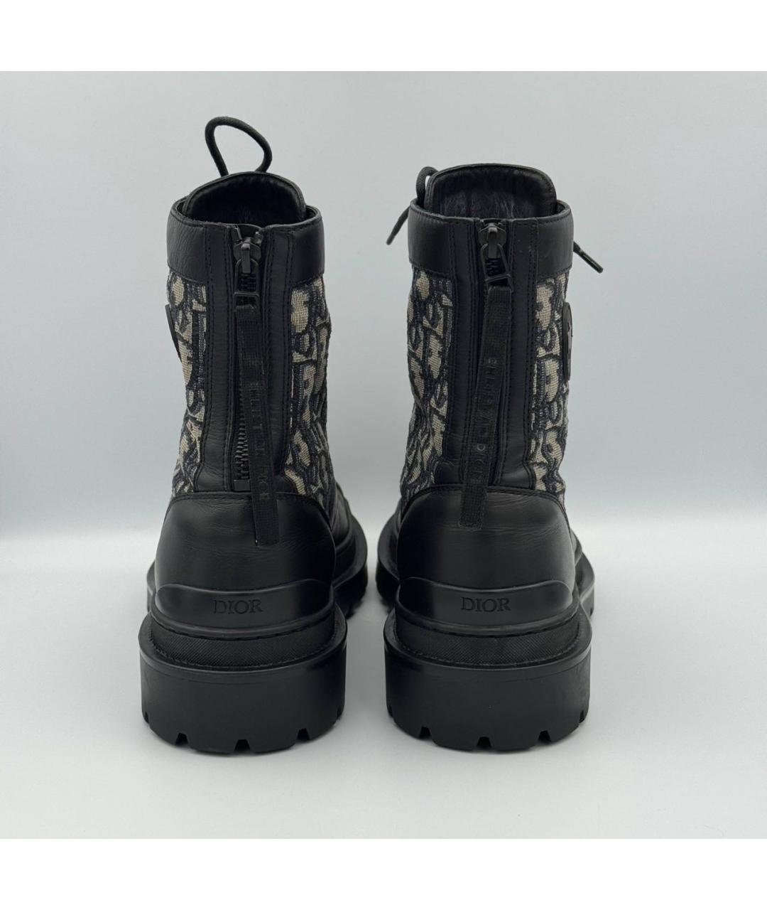 CHRISTIAN DIOR Черные высокие ботинки, фото 3