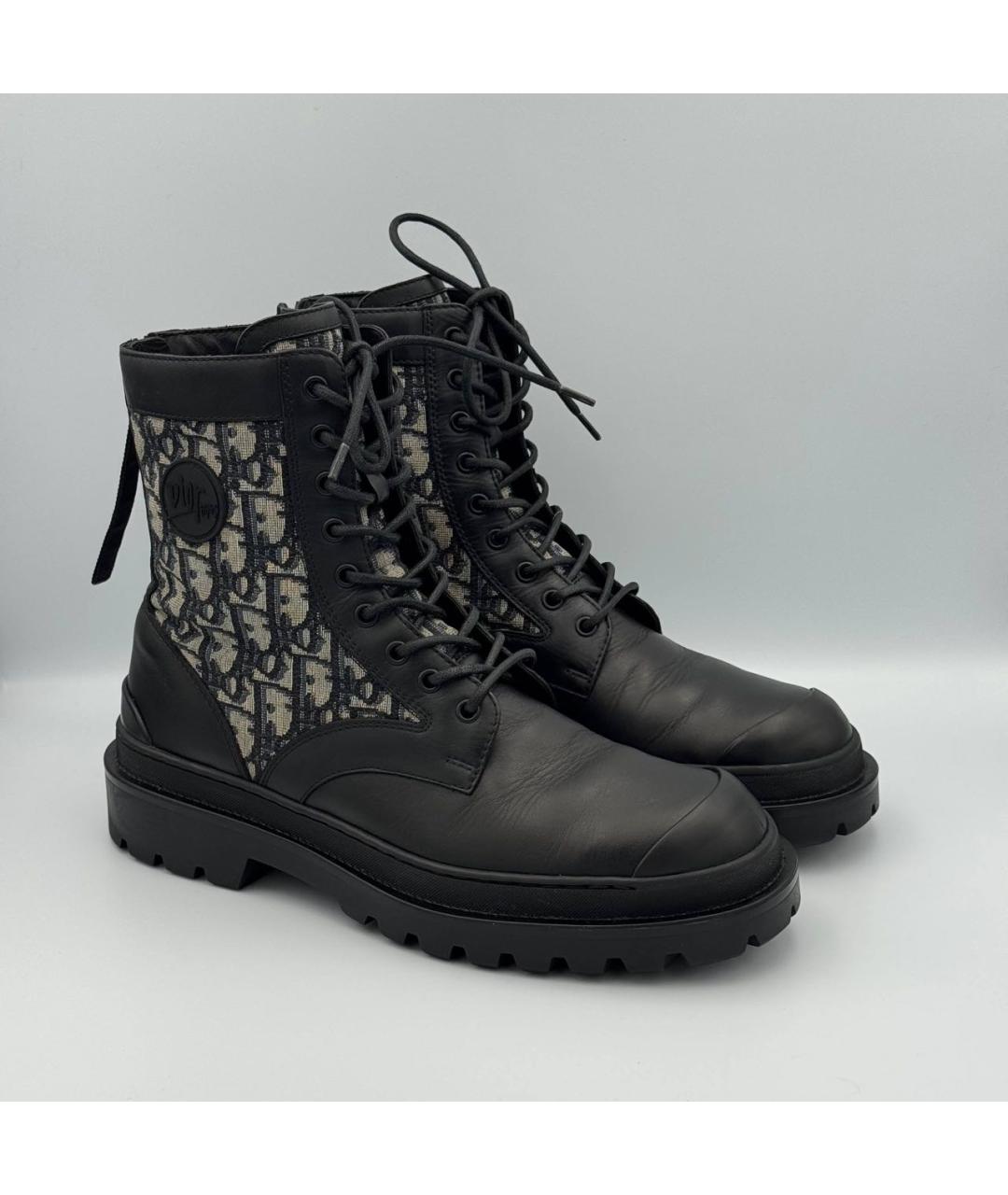 CHRISTIAN DIOR Черные высокие ботинки, фото 2