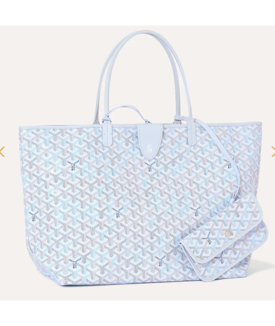 GOYARD Голубая сумка тоут, фото 4