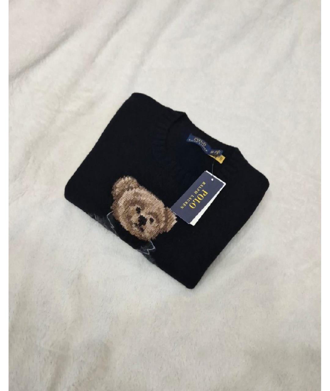 POLO RALPH LAUREN Черный шерстяной джемпер / свитер, фото 6