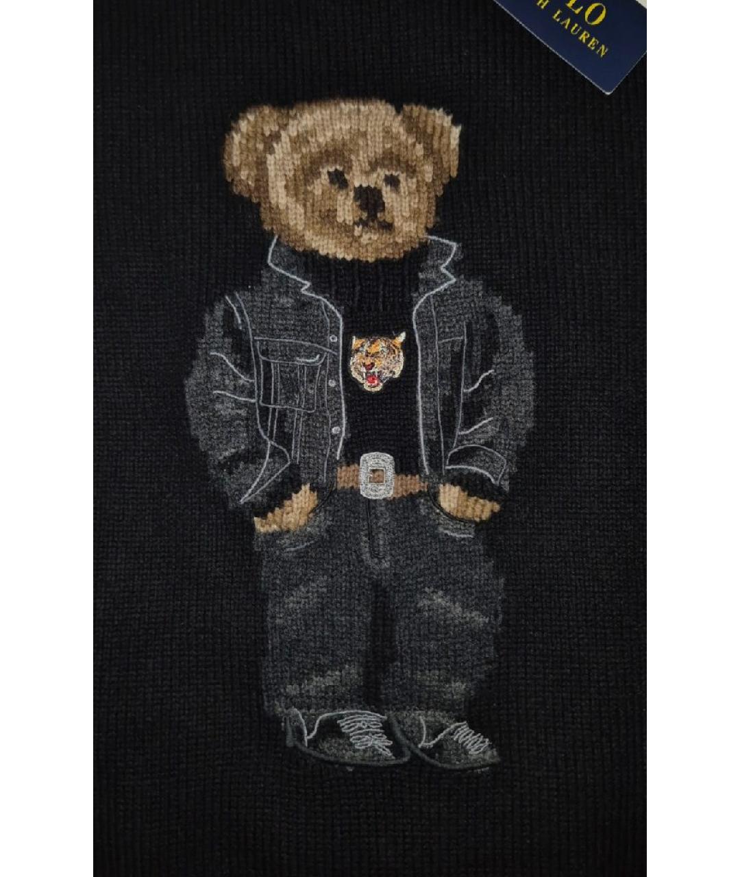 POLO RALPH LAUREN Черный шерстяной джемпер / свитер, фото 4