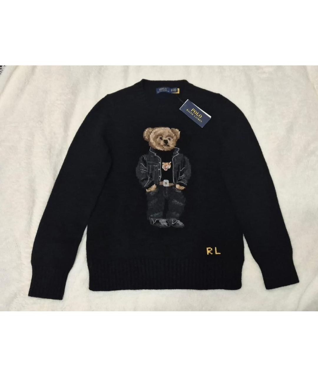 POLO RALPH LAUREN Черный шерстяной джемпер / свитер, фото 7