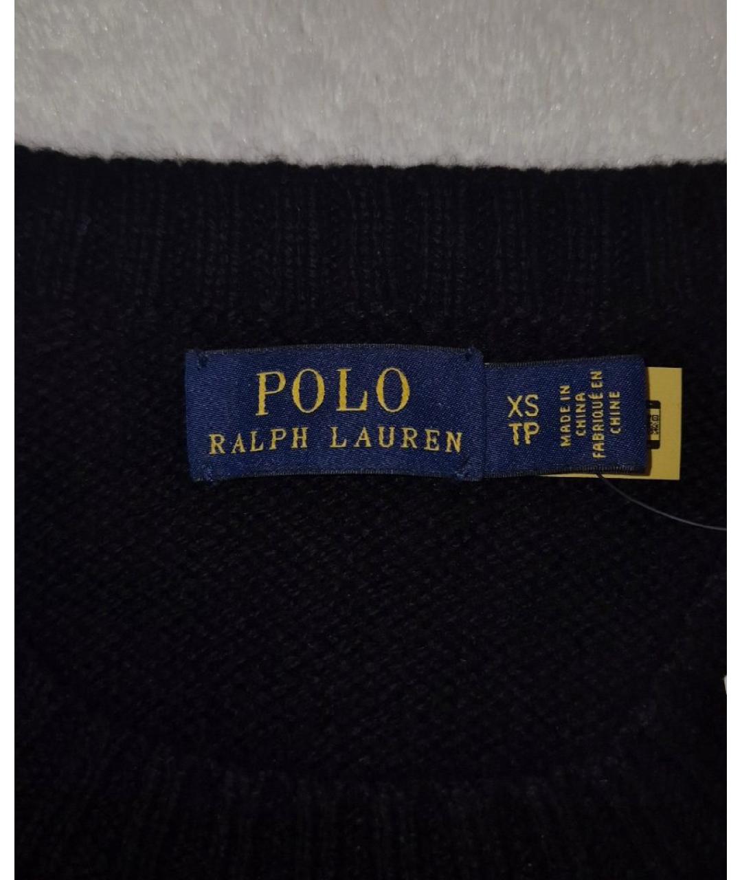 POLO RALPH LAUREN Черный шерстяной джемпер / свитер, фото 3