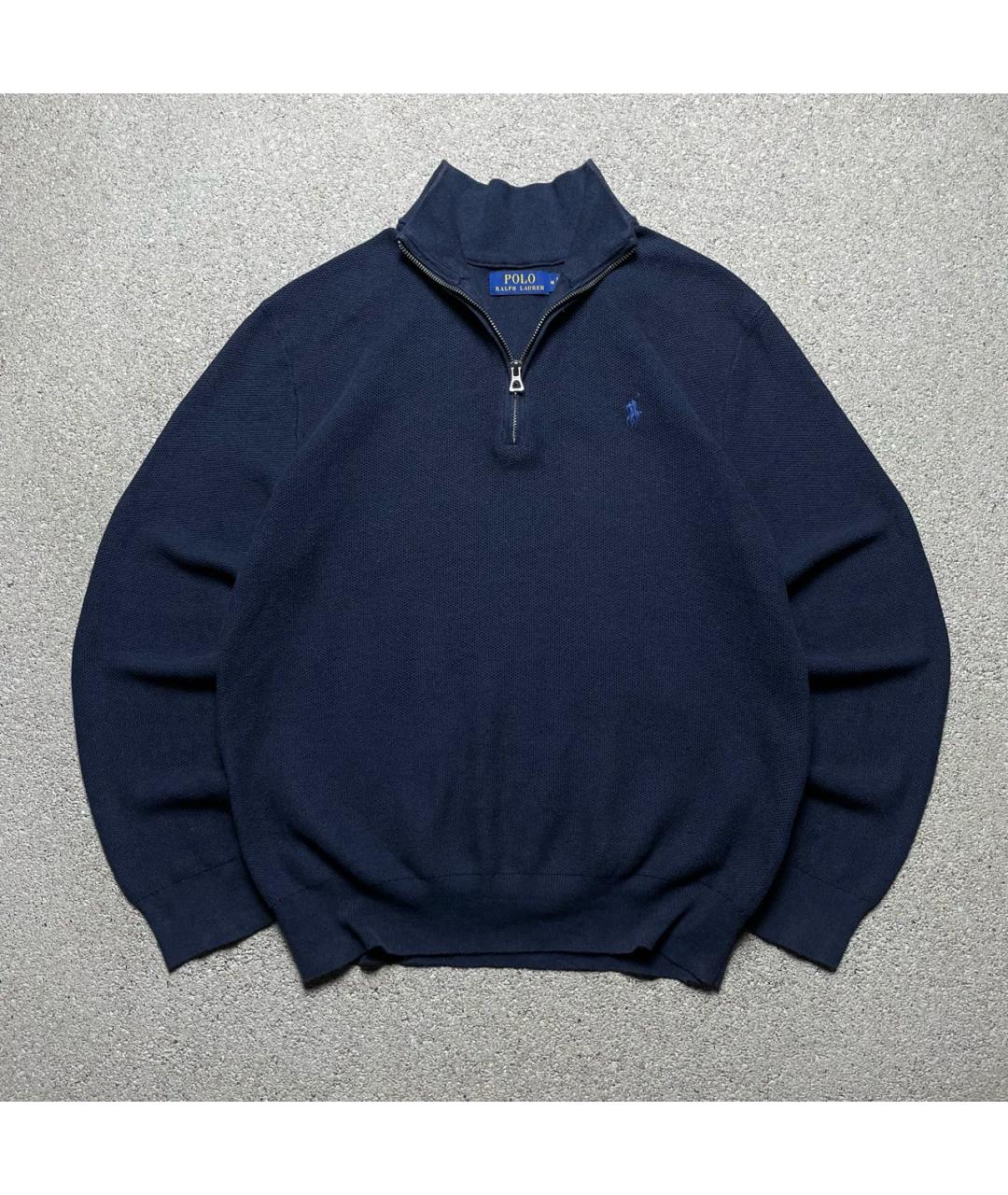 POLO RALPH LAUREN Темно-синий хлопковый джемпер / свитер, фото 8