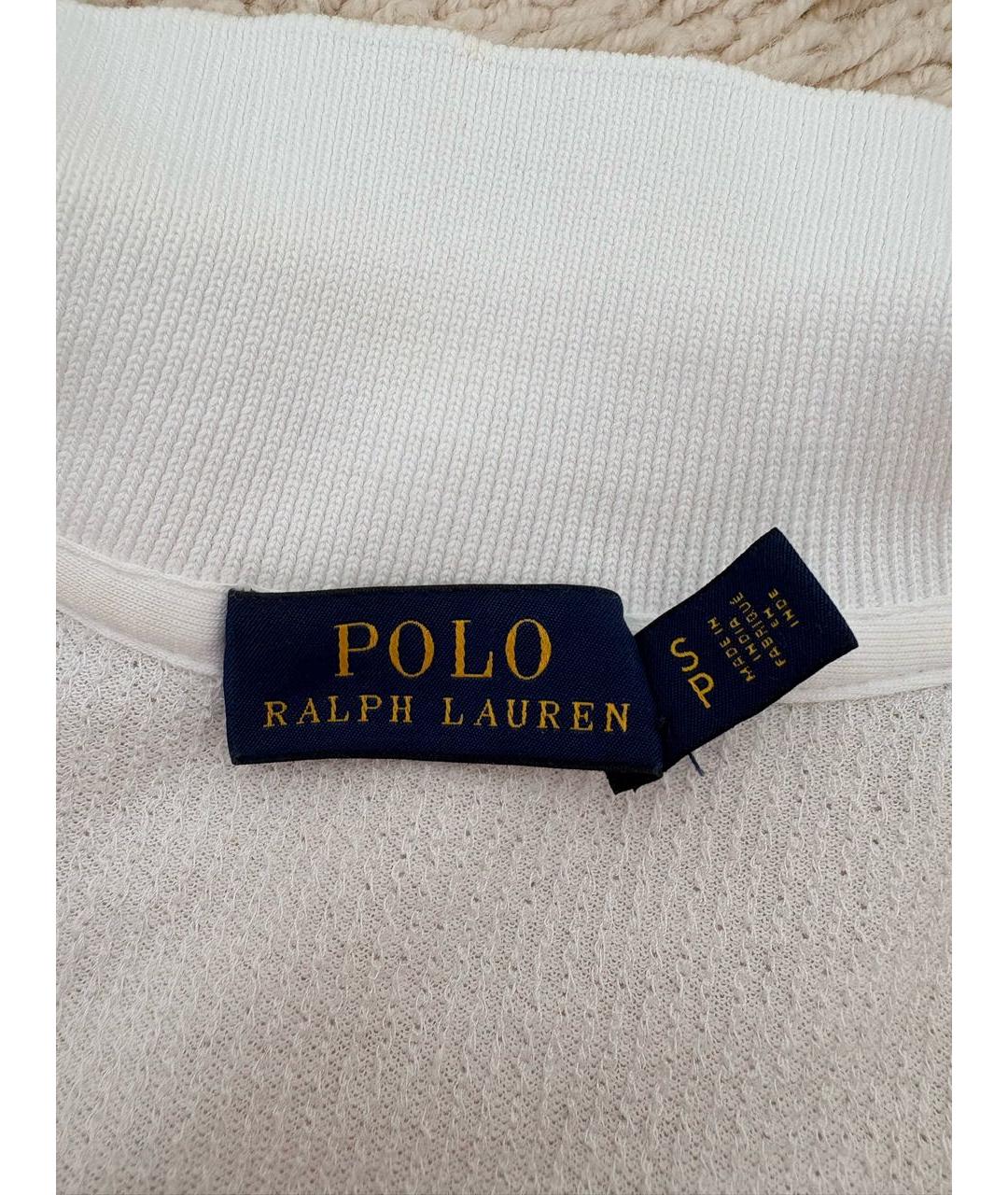 POLO RALPH LAUREN Белая хлопковая футболка, фото 2