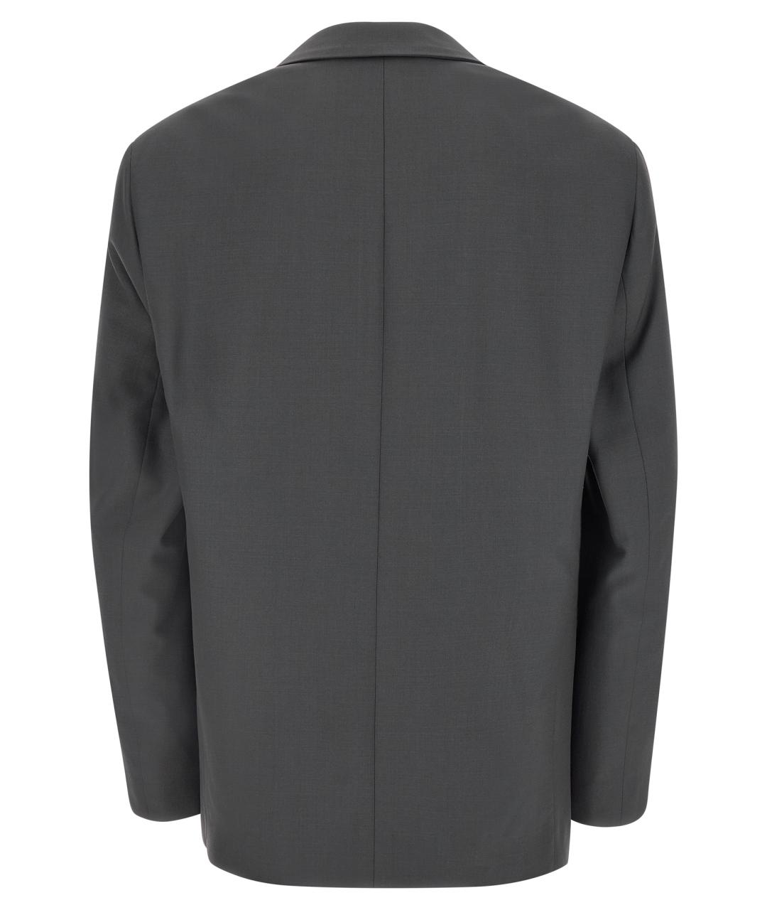 LEMAIRE Серый шерстяной пиджак, фото 2