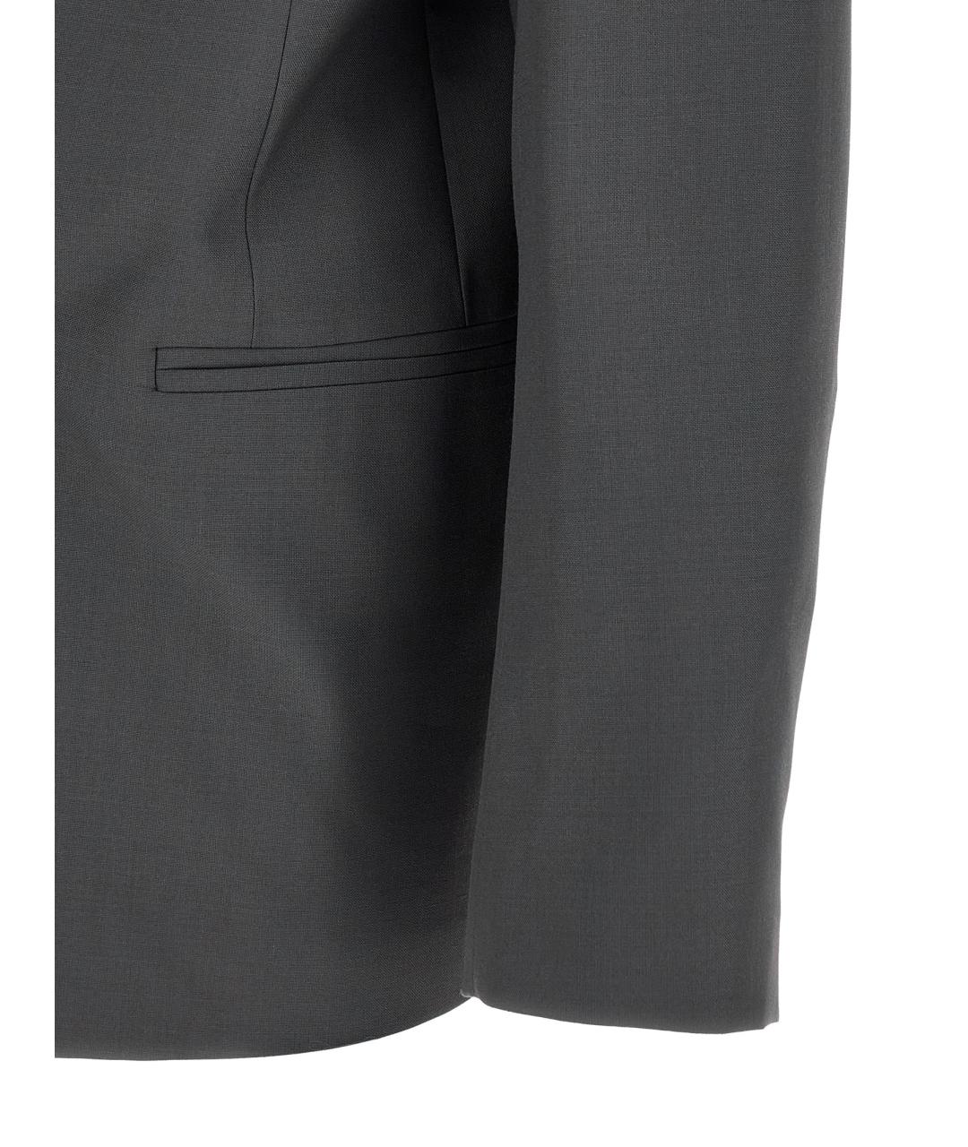 LEMAIRE Серый шерстяной пиджак, фото 4