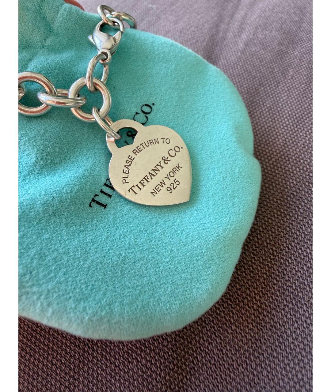 TIFFANY&CO Бирюзовый серебряный браслет, фото 3
