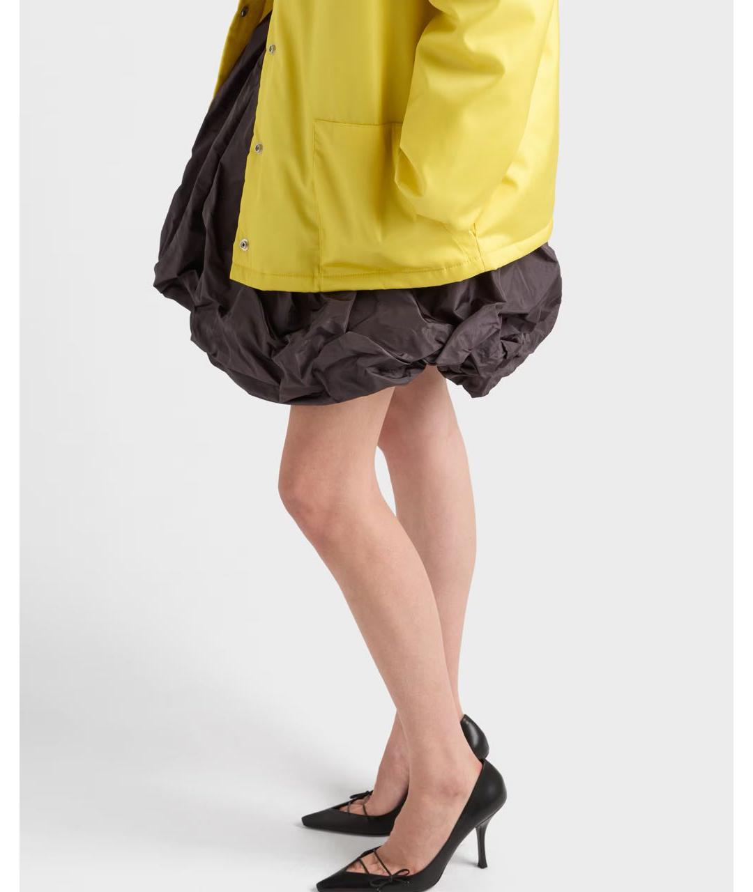 PRADA Коричневая юбка миди, фото 3