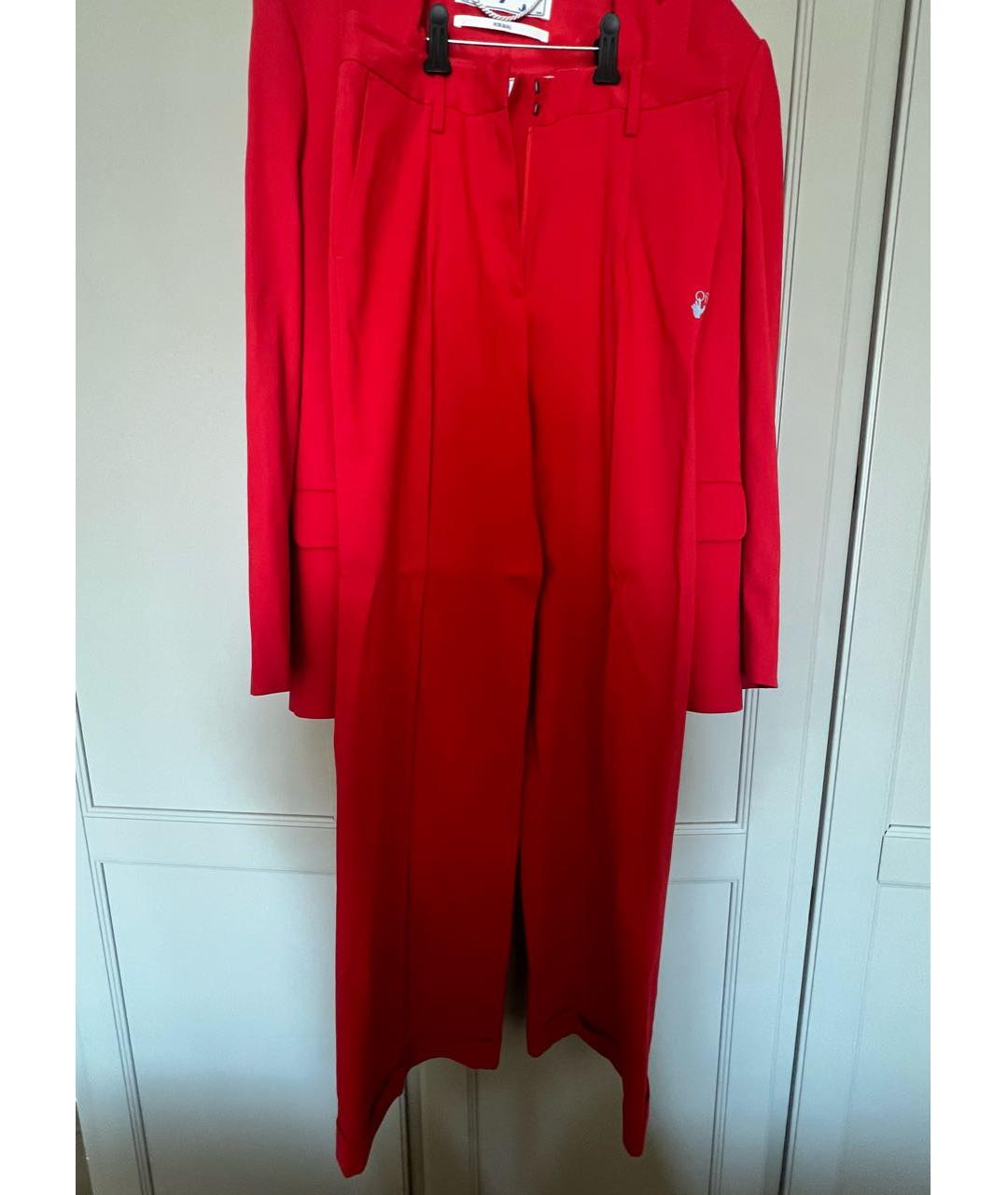 OFF-WHITE Красный хлопковый костюм с брюками, фото 2
