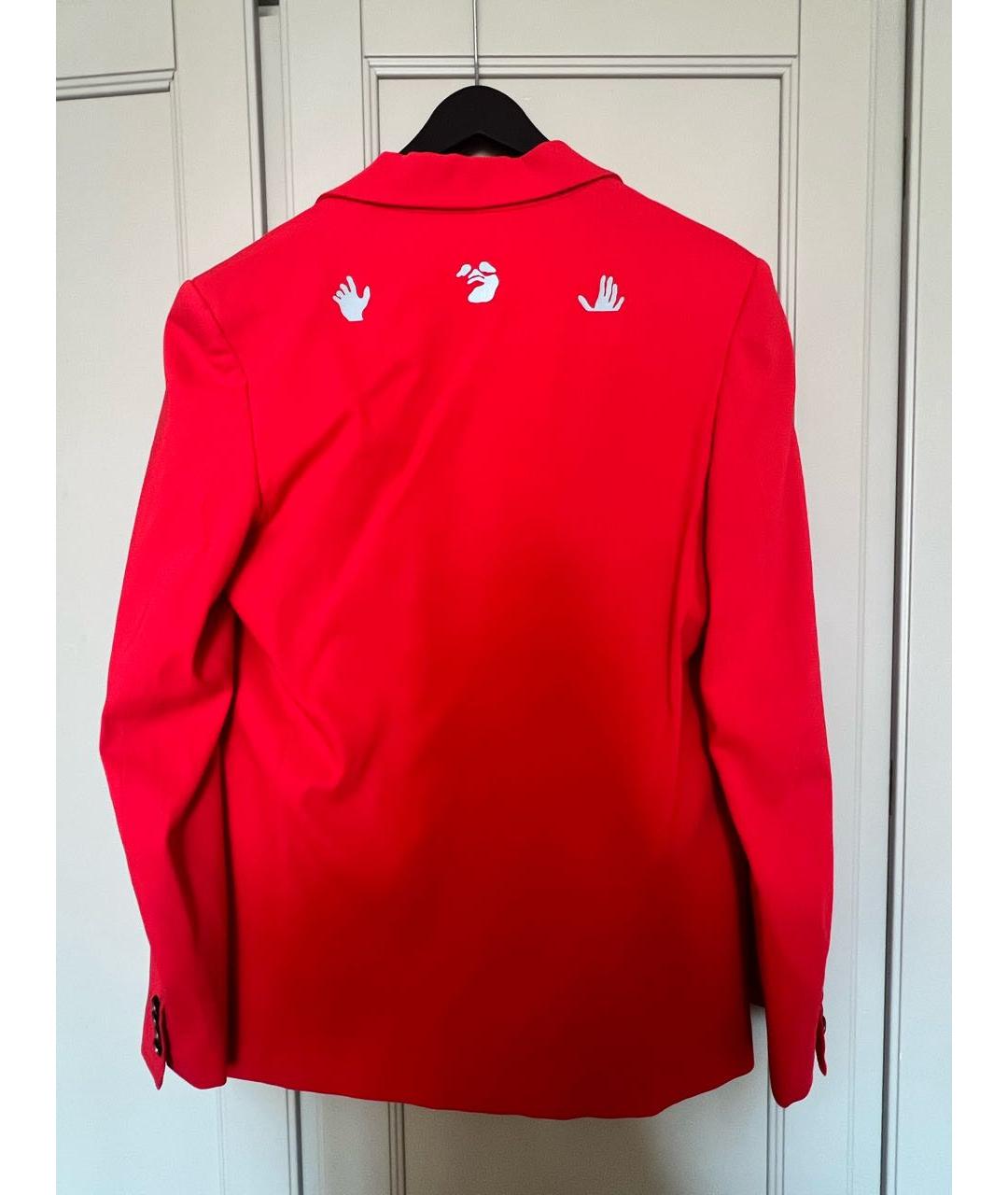 OFF-WHITE Красный хлопковый костюм с брюками, фото 6