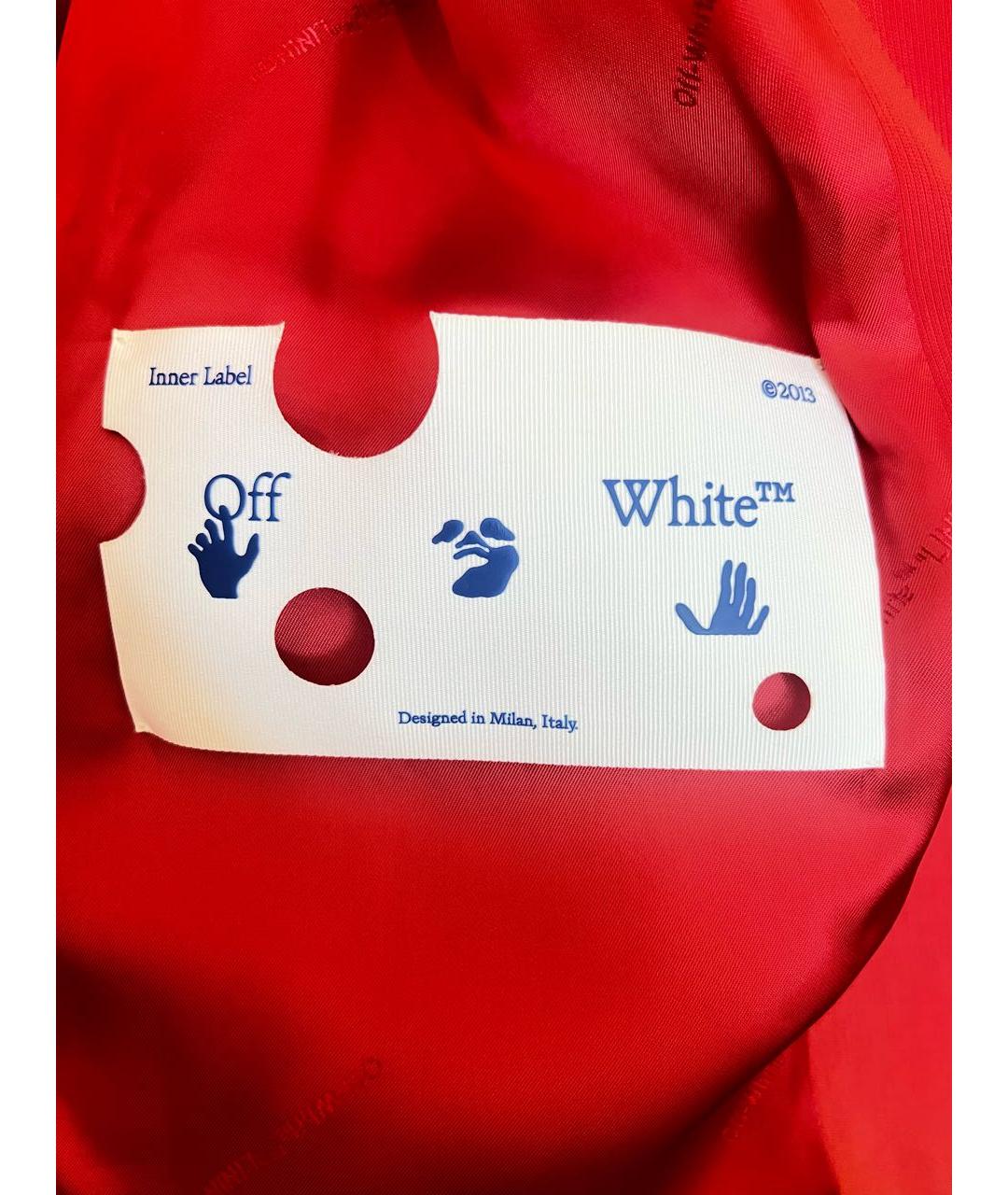 OFF-WHITE Красный хлопковый костюм с брюками, фото 4