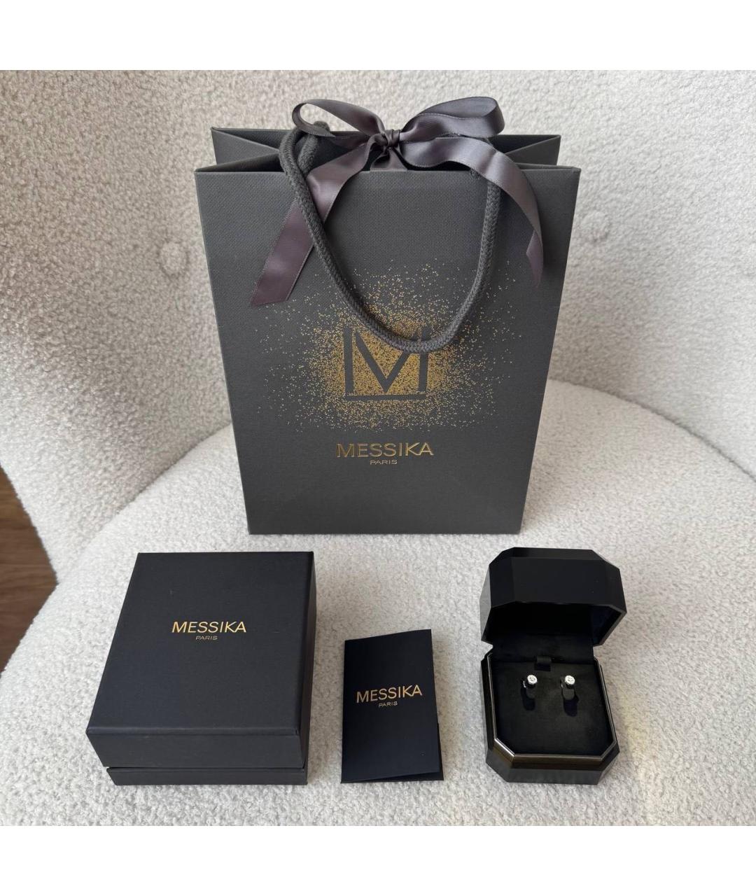 MESSIKA Серебряные серьги из белого золота, фото 5