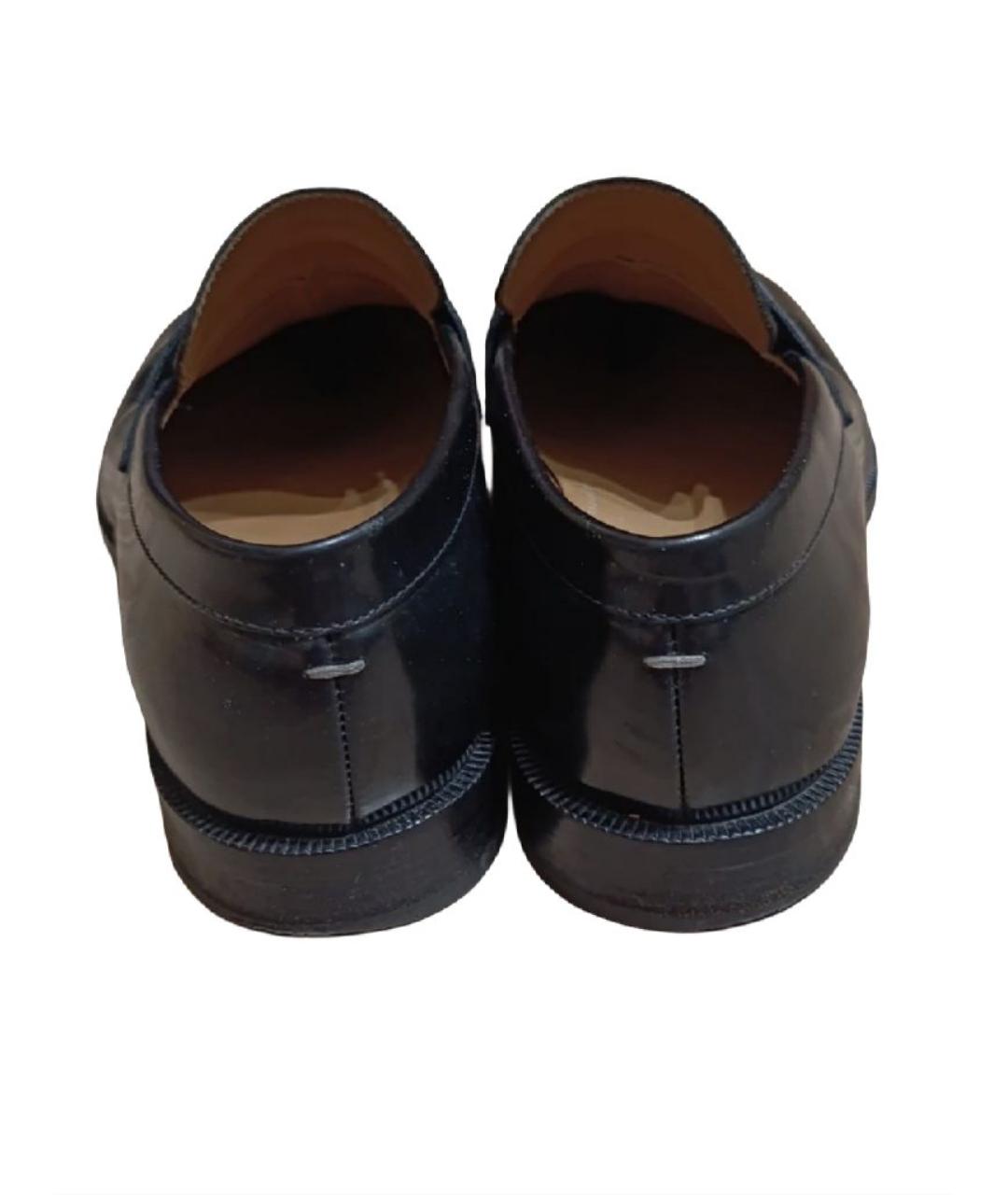 MAISON MARGIELA Черные лоферы из лакированной кожи, фото 4