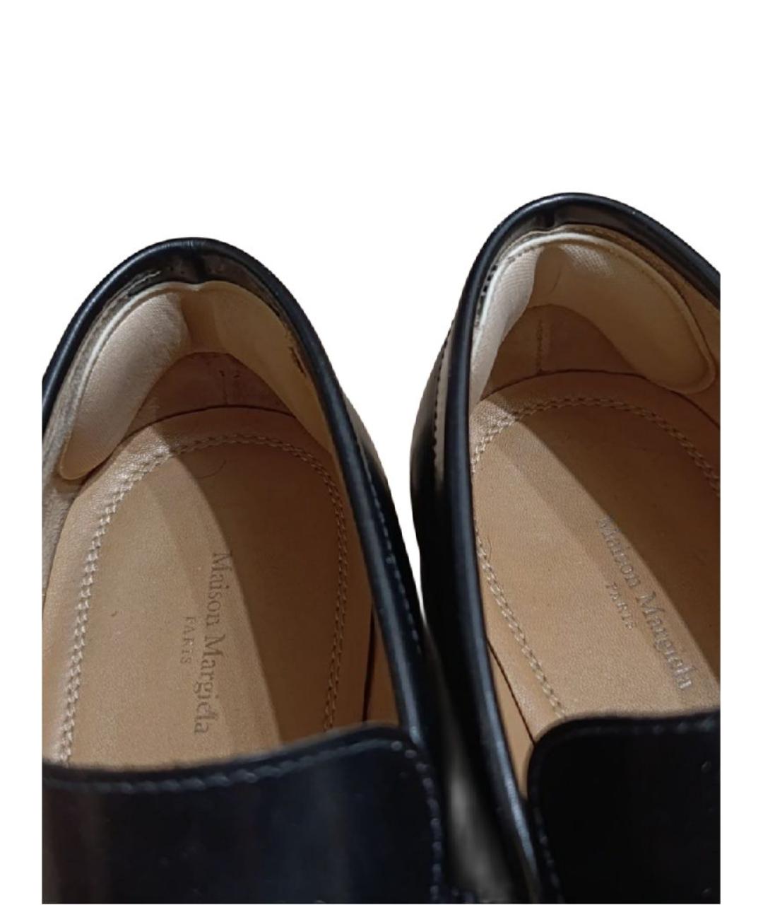 MAISON MARGIELA Черные лоферы из лакированной кожи, фото 7