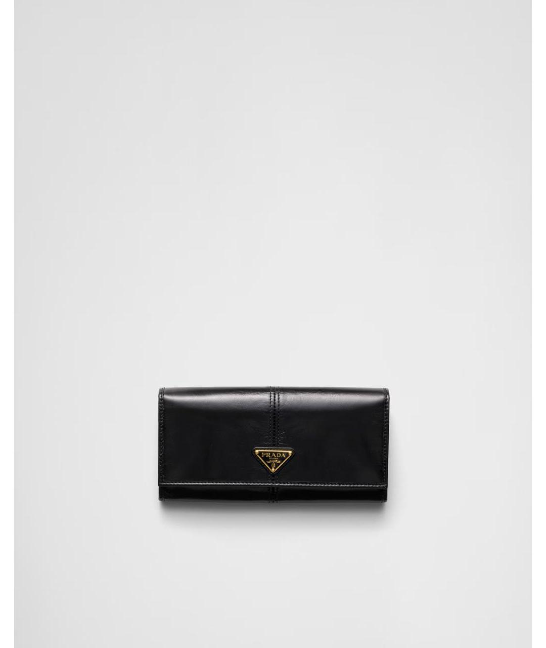 PRADA Черный кожаный кошелек, фото 5