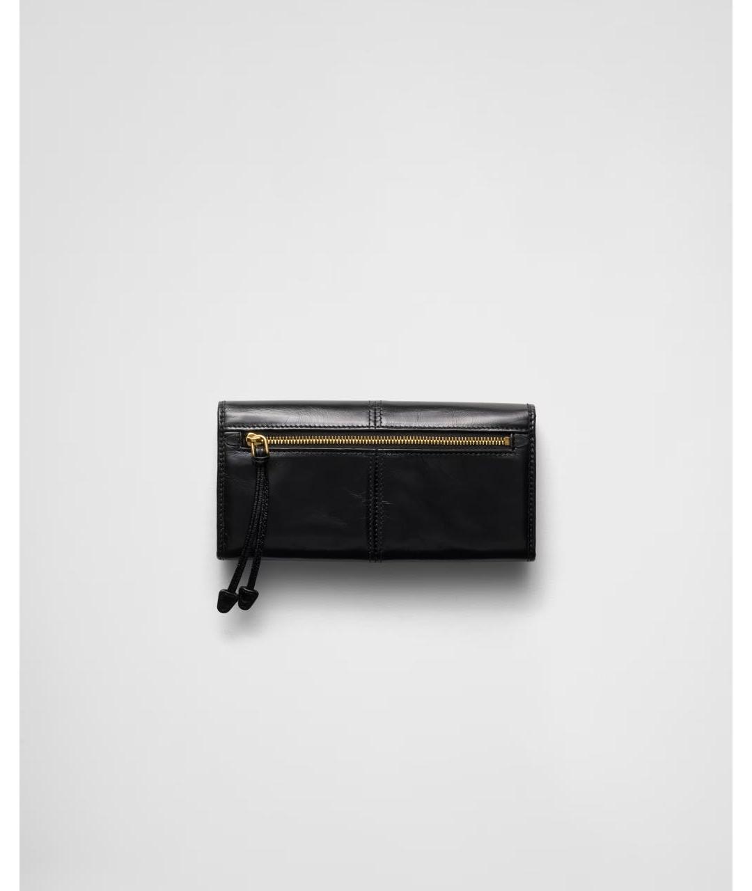PRADA Черный кожаный кошелек, фото 3
