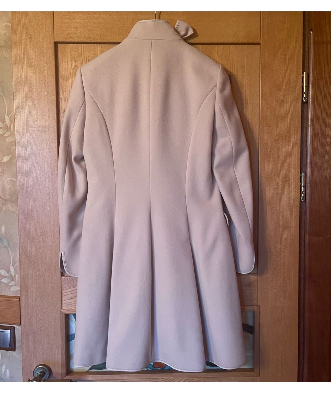 RED VALENTINO Бежевое шерстяное пальто, фото 2