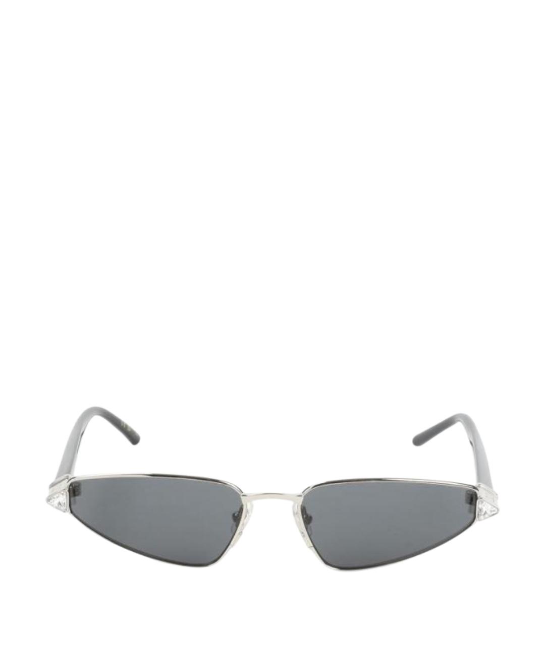VALENTINO Серебряные металлические солнцезащитные очки, фото 1
