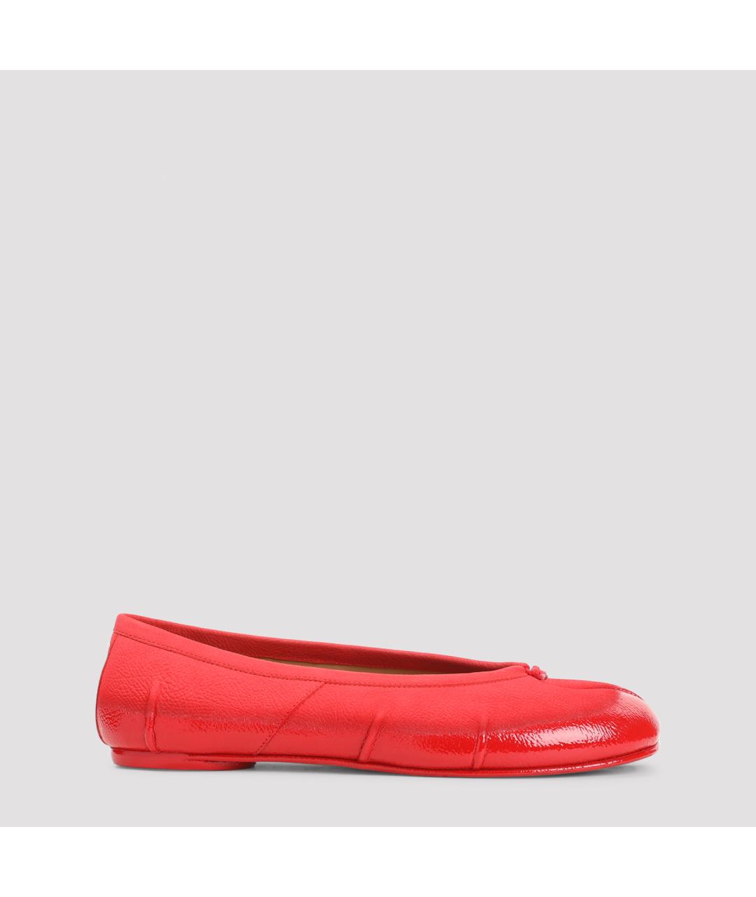 MAISON MARGIELA Красные балетки из лакированной кожи, фото 2