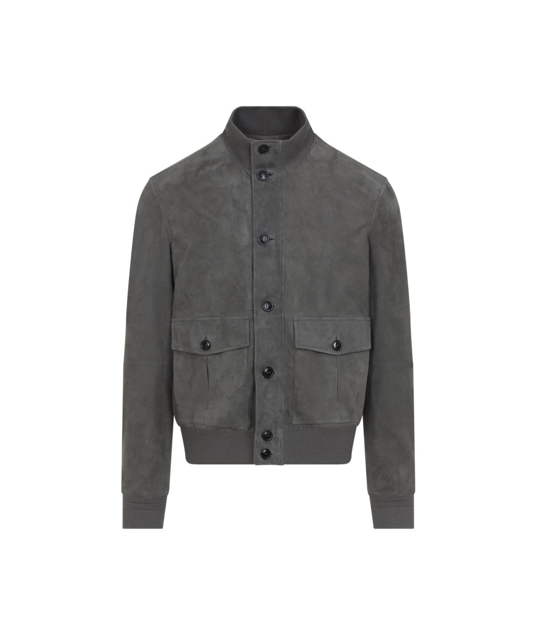 ZEGNA Антрацитовая замшевая куртка, фото 1