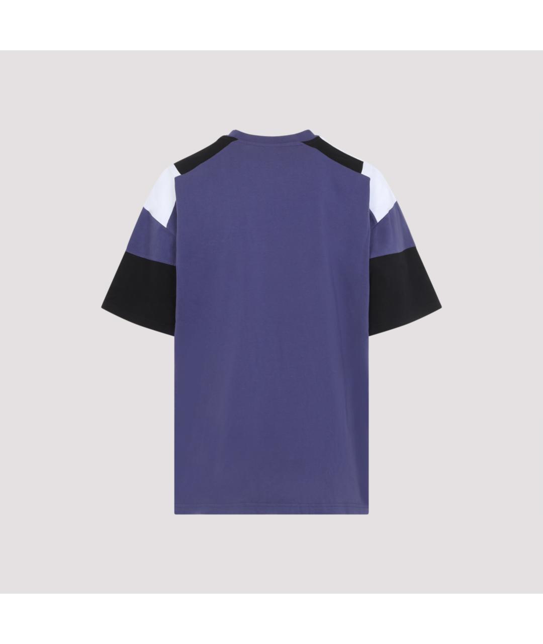 MARTINE ROSE Фиолетовая хлопковая футболка, фото 2