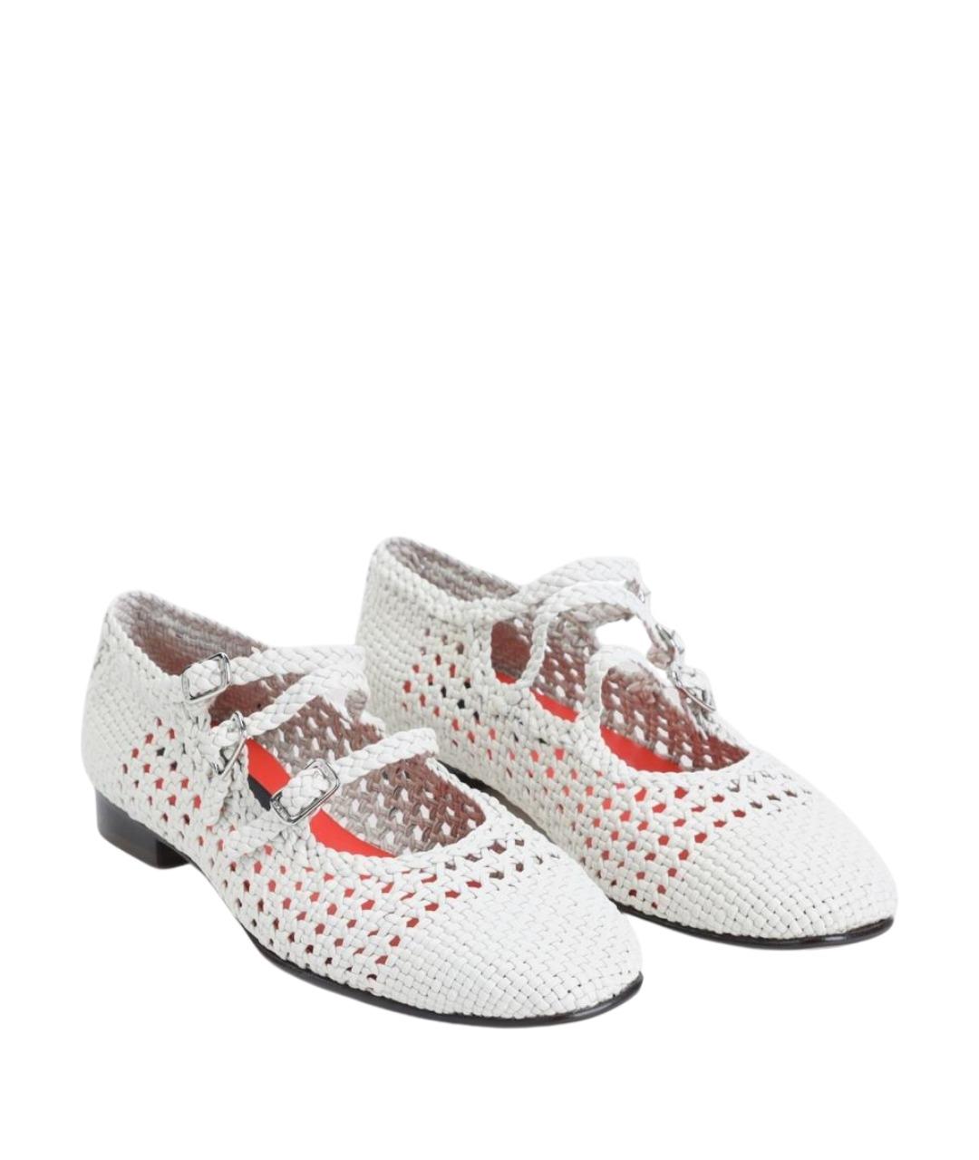 CAREL Белые кожаные балетки, фото 3